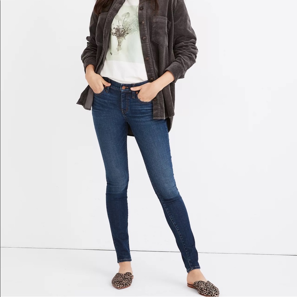 Madewell 9" High Rise Blue Skinny Skinny Jeans 31